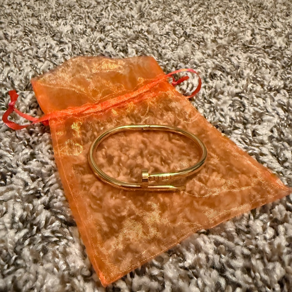 Rose Gold Nail Bracelet